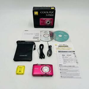 Nikon デジタルカメラ COOLPIX S3500 ストロベリーピンク ニコン デジカメ クールピクス 