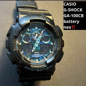 【電池新品】CASIO カシオ G-SHOCK GA-100CB 腕時計 パネル迷彩柄