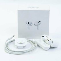 Apple アップル AirPods Pro エアポッズ MagSafe MLWK3J/A 第1世代 ワイヤレスイヤホン 2021年 充電ケース 充電ケーブル付 #35949_画像1