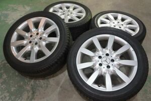 A 送料無料 即納 ベンツ 純正 18 5H112 8.5J+43 ミシュラン コンチネンタル 255/45R18 Sクラス CLクラス