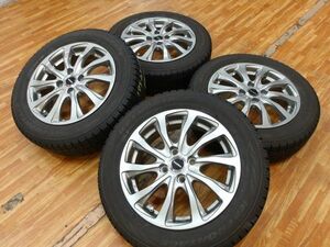 O 送料無料 美品 バリ山 15 4H100 5.5J+42 175/65R15 アクア カローラ フィルダー ヴィッツ ポルテ スペイド フィット スイフト キューブ