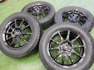 K 送料無料 極上 ほぼ未使用 イボ付き 16 5H114.3 6.5J+38 グッドイヤー アイスナビ7 215/60R16 クラウン マークX カムリ スカイライン