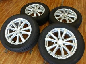 O 送料無料 バリ山 22年製 即納 16インチ 5H114.3 6.5J+45 ブリジストン 215/60R16 エスティマ ヤリスクロス オデッセイ ティアナ CX-3