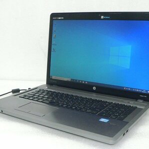 Windows10 HP ProBook 4740s Core i5-3230M 2.6GHz メモリ8GB HDD 320GB(SATA) 17.3インチ(1600x900) バッテリー完全消耗 AC欠品 の画像1