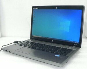 Windows10 HP ProBook 4740s Core i5-3230M 2.6GHz メモリ8GB HDD 320GB(SATA) 17.3インチ(1600x900) バッテリー完全消耗 AC欠品　