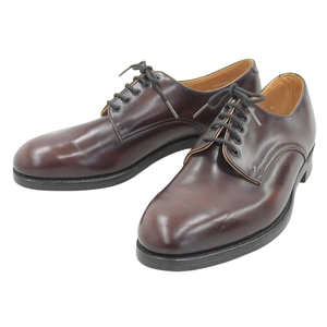  unused low kKENICHI Goodyear welt made law plain tu leather shoes 7 25.5-26cm