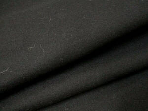 値下げSALE！◆生地 布帛タイプ ウール100％ジャケット生地 黒 150cm巾×2m◆3003◆