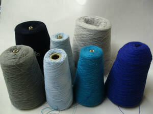 特価SALE！◆毛糸 ウール系撚糸6種類7巻セット 合計2.6kg◆3126☆