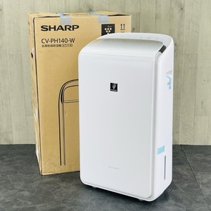 衣類乾燥 除湿器 【展示品】動作保証 SHARP シャープ CV-PH140-W ホワイト 2023年製 ハイブリッド式 028014 【中古】 / 20361