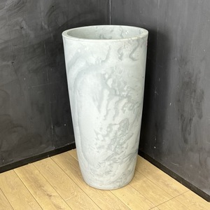  large planter [ used ] KARCHIORO maru kio-ro concrete style Italy made plant gardening interior φ50 height 100 / 57009