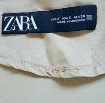 ZARA　ザラ　薄手のジャケット　ベージュ　羽織り　アウター　USA Sサイズ　上着　レディース　春夏向け　_画像8