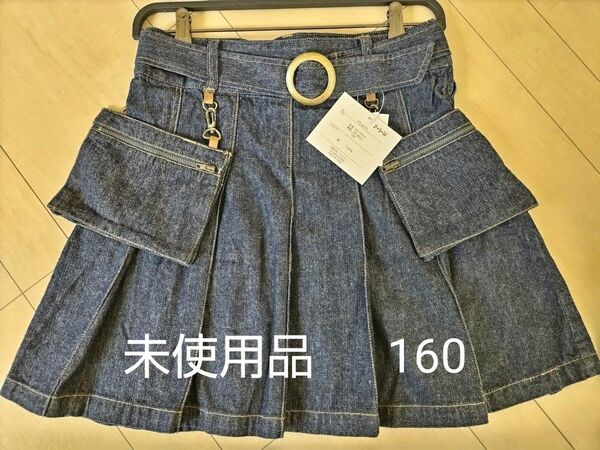 デニム スカート ガールズ 韓国ファッション 160 PSW