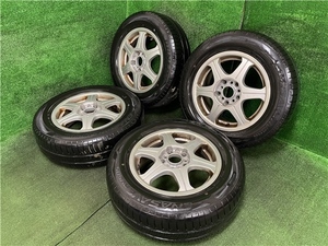 20年製 DUNLOP ENASAVE RV505 195/65R15 汎用AW 15×6J OFF48 PCD100/114.3 5Hマルチ ヴォクシー等に 売切!!