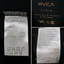 ★ RVCA ルーカ 半袖 Tシャツ ロゴプリント ビッグロゴ 黒 ブラック L ビッグシルエット サーフ系 サーファー バックプリント_画像7