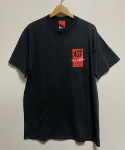 ★椎名へきる 半袖Tシャツ 1997年 417 With a Will 黒 ブラック L USA製 JERZEES Hekiru Shiina