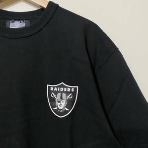 ★ SAPEur × NFL RAIDERS コラボ サプール レイダース 半袖 Tシャツ 黒 ブラック L バインダーネックの画像4