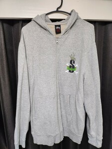 STUSSY ステューシー パーカー 美品 XL グレー