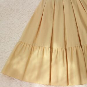 2022年 42840 FOXEY スカート カモミール 黄色 イエロー フォクシーニューヨーク 38サイズ 紙タグ付き ふんわりスカート Violette Skirtの画像8