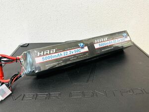 【新同/ジャンク扱】HRB 12S 44.4V 5000mAh Lipo リポバッテリー 6セル 12セル T-REX XL POWER SAB GOBLIN Hirobo などラジコンヘリに LIPO