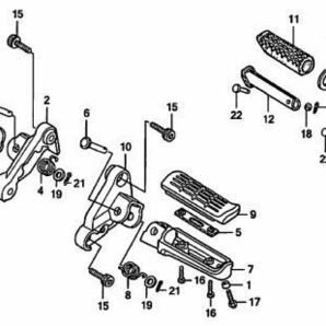 RC42 純正 マフラー ナット 8個 7mm CB750F メッキナット RC17 CBX750F2F RC39 ナイトホーク 750 SC30 CB1000F SC38 X4 SC40 CB1300SF .mj0の画像7