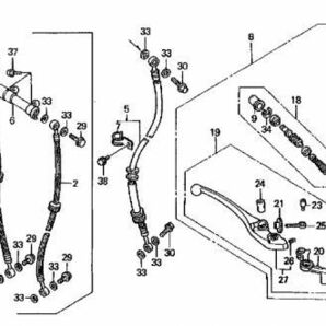 MC19 純正 F キャリパーシール セット 片側 送料250円～ フロント CBR250R ブレーキ ピストン シール cbr 250 ハリケーン .ma3x2の画像3