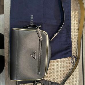 美品 PRADA プラダ 2VH063 ショルダーバッグ レザー ショルダーバッグ