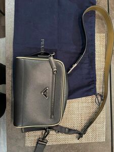 美品 PRADA プラダ 2VH063 ショルダーバッグ レザー ショルダーバッグ