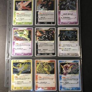 Rayquaza Umbreon Charizard Mewtwo リザードン セレビィ ミュウツー エーフィ ブラッキー レックウザ 9枚 Lugia 1st Edition crystal typeの画像1