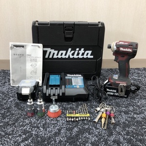 中古/動作確認済み makita マキタ 充電式インパクトドライバ TD171D 18V / BL1860B 純正バッテリ2個 ・充電器・ ケース・付属品