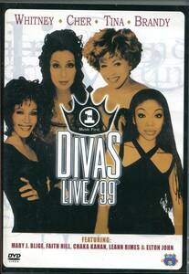 WHITNEY・CHER・TINA・BRANDY / DIVAS LIVE/99【DVD】ホイットニー ヒューストン・シェール・ティナ ターナー・ブランディ