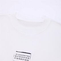 Maison Margiela / メゾンマルジェラ 半袖 ｔシャツ メンズ レディース 白 真ん中 数字ロゴ 簡約 おしゃれ 夏 t-shirt コットン トップス 4_画像3