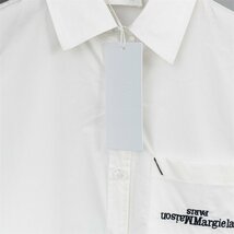 メゾンマルジェラ Maison Margiela ブラウス シャツ レディース メンズ 胸ポケット付き 白 おしゃれ ファッション 簡約 長袖シャツ Mサイズ_画像3