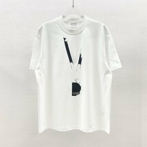 Maison Margiela mm6 メゾン マルジェラ MM6 ロゴ ディテール クルーネック Tシャツ ホワイト Lサイズ_画像1