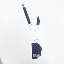 Maison Margiela mm6 メゾン マルジェラ MM6 ロゴ ディテール クルーネック Tシャツ ホワイト Lサイズ_画像6