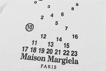 MaisonMargielaメゾンマルジェラ ナンバーズ ロゴ メンズ Tシャツ 白 半袖 シャツ 夏 男女兼用 トップス Mサイズ_画像6