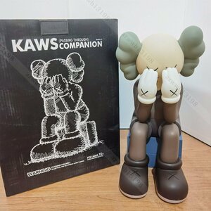 kaws MEDICOM TOY brown sad kaws メディコム・トイ カウズ Passing Through Brown 高さ29cm　おしゃれ かわいい