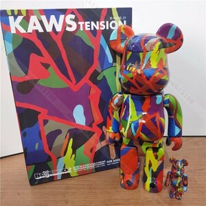 Bearbrick x KAWS TOKYO FIRST ベアブリック カラフル コラボ MEDICOM TOY 400%+100% メディコム トイ おしゃれ