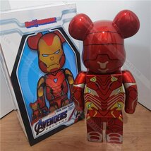 BE@RBRICK × MARVEL アイアンマン コラボ ベアブリック bearbrick MEDICOM TOY 400% コレクション プレゼント_画像2