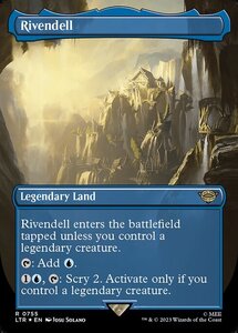 MTG ■土地/英語版■ 《裂け谷/Rivendell》★拡張サージFOIL★ 指輪物語:中つ国の伝承 LTR