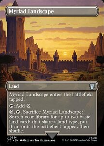 MTG ■土地/英語版■ 《無限地帯/Myriad Landscape》▲ボーダーレス▲ 指輪物語：中つ国の伝承 統率者　LTC