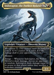 MTG ■金/英語版■ 《究極のハイブリッド恐竜、インドラプトル/Indoraptor, the Perfect Hybrid》ジュラシックワールド REX