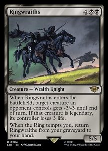 MTG ■黒/英語版■ 《指輪の幽鬼/Ringwraiths》指輪物語:中つ国の伝承 LTR