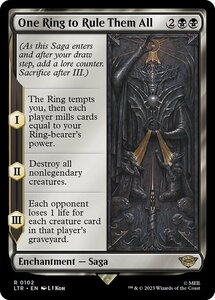 MTG ■黒/英語版■ 《一つの指輪は、すべてを統べ/One Ring to Rule Them All》指輪物語:中つ国の伝承 LTR