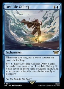 MTG ■青/英語版■ 《失われた島の呼び声/Lost Isle Calling》★FOIL★ 指輪物語:中つ国の伝承 LTR