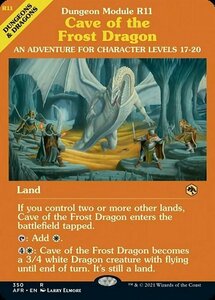 MTG ■土地/英語版■ 《フロスト・ドラゴンの洞窟/Cave of the Frost Dragon》★ショーケースFOIL★ フォーゴトン・レルム探訪　AFR