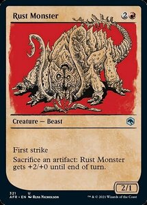 MTG ■赤/英語版■ 《ラスト・モンスター/Rust Monster》★ショーケースFOIL★ フォーゴトン・レルム探訪　AFR