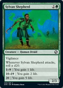 MTG ■緑/英語版■ 《森の導き手/Sylvan Shepherd》★FOIL★フォーゴトン・レルム探訪　AFR