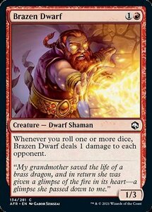 MTG ■赤/英語版■ 《ブラス・ドラゴンのドワーフ/Brazen Dwarf》★FOIL★フォーゴトン・レルム探訪　AFR