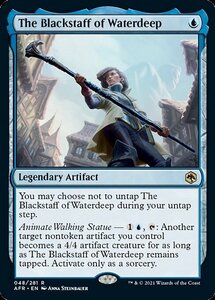 MTG ■青/英語版■ 《ウォーターディープの黒杖/The Blackstaff of Waterdeep》★FOIL★フォーゴトン・レルム探訪　AFR