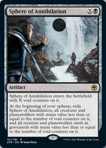 MTG ■黒/英語版■ 《スフィアー・オヴ・アナイアレイション/Sphere of Annihilation》フォーゴトン・レルム探訪　AFR